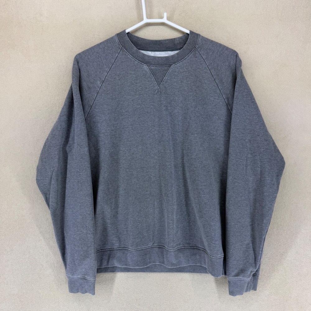 Brooklinen Loungewear Collection Crewneck Sweatshirt Gray Modal Cotton Spandex L